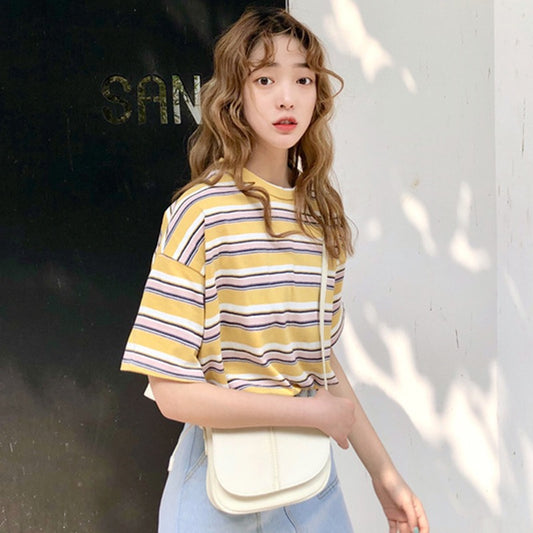 Summer Stripe Casual Tee